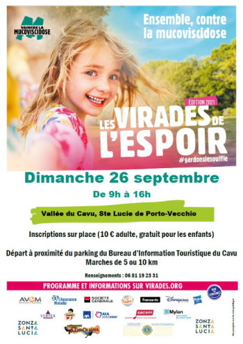 Affiche Virade de l'Espoir Sainte-Lucie